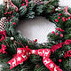 New Year's wreath on the door interior wreath on the wall New Year 2024. New Year\\\\\\\'s compositions. Home textiles for children and toys. Online shopping on My Livemaster.  Фото №2
