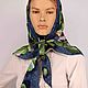  Батик Косынка "Кои" батик ручная роспись. Косынки. Платки Шарфы Шапки BatikFelt(Галина). Ярмарка Мастеров.  Фото №5