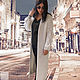 White long cardigan with a braid. Cardigans. SHAPAR - knitting clothes. Online shopping on My Livemaster.  Фото №2