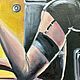 Заказать Эротика.картина маслом по мотивам Джека Веттриано. Елена .картины в стиле ню.(от приличных до неприличных). Ярмарка Мастеров. . Картины Фото №3