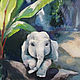 Cambodia oil painting elephant jungle. Pictures. Viktorianka. Online shopping on My Livemaster.  Фото №2