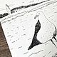'Marine Caretaker' graphics (seagulls, sea). Pictures. 'More vnutri' Nadezhda. Ярмарка Мастеров.  Фото №4