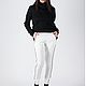 Order White winter skinny trousers, elegant leggings - PA0584NE. EUG fashion. Livemaster. . Pants Фото №3