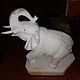 Sculpture made of natural Ural semi-precious stone Elephant, Figurines, Horde,  Фото №1