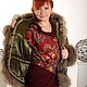 Куртка Морозко 2 из павловопосадского платка. Куртки. AFashion. Ярмарка Мастеров.  Фото №4