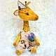 Пьер:) жираф тедди. Тедди Зверята. ЛуКс:)) Кукольное счастье! (Ксения) (Xaxa1512). Ярмарка Мастеров.  Фото №5