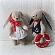 Зайчата LoveStory. Мягкие игрушки. IGRISHA toys Ирина Григорьева. Интернет-магазин Ярмарка Мастеров.  Фото №2