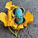 Кольцо с бирюзой "Цветок". Кольца. Karma-jewelry. Интернет-магазин Ярмарка Мастеров.  Фото №2