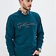 Винтаж: Свитшот Just Cavalli р. S бирюзовый хлопок, Свитшоты винтажные, Санкт-Петербург,  Фото №1