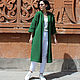 Long green cardigan with 3/4 sleeve. Cardigans. CUTE-KNIT by Nata Onipchenko. Online shopping on My Livemaster.  Фото №2