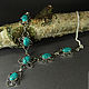 Order Necklace with turquoise Turkmenistan 'Turquoise'. The inspiration of nature in stones. Livemaster. . Necklace Фото №3
