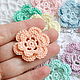Order Flowers knitted double layer Shabby watercolor. Natalie crochet flowers. Livemaster. . Flowers artificial Фото №3