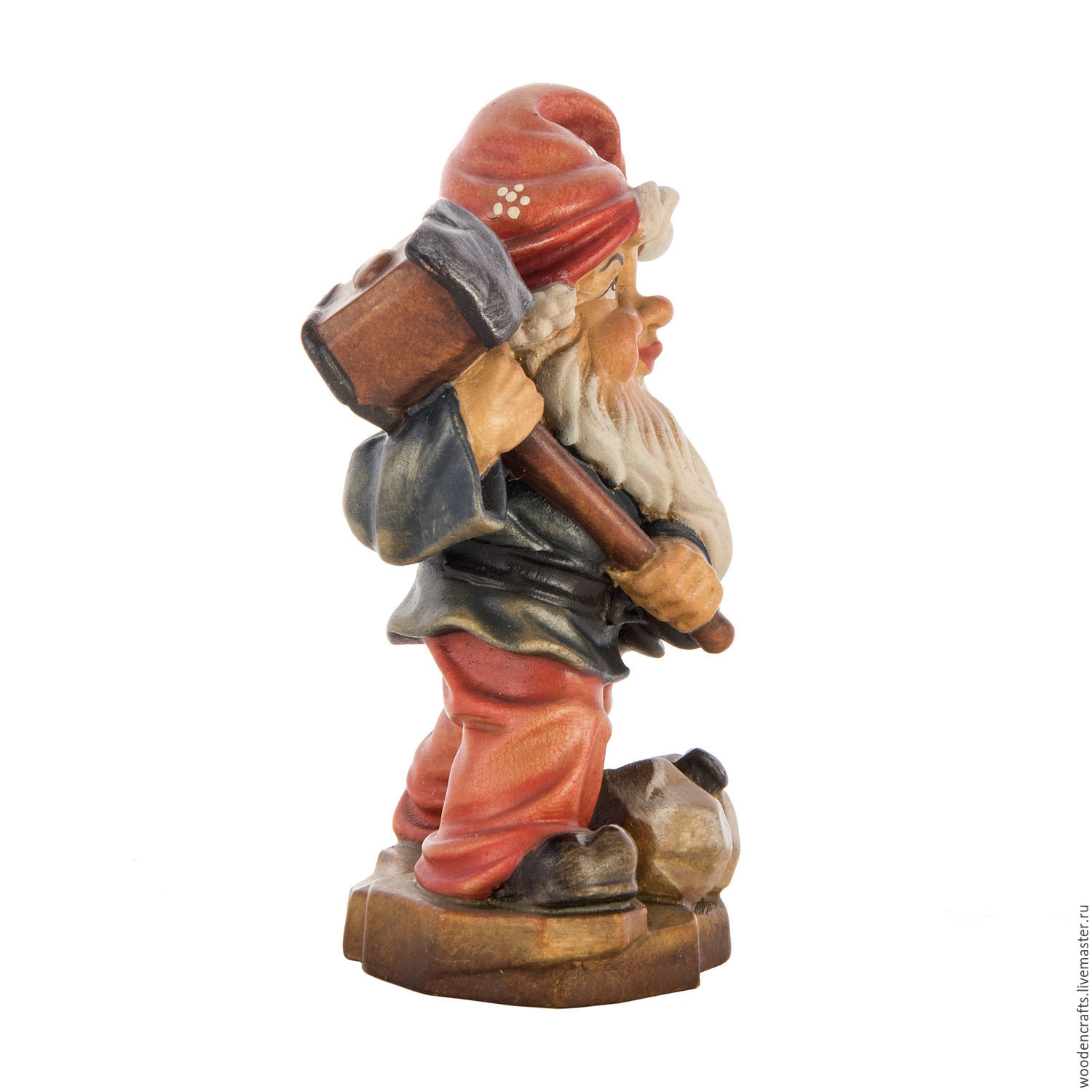 Фигурка из дерева "Домовой Гном-добытчик минералов" в интернет-магазине ...