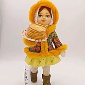 Ватная игрушка Масленица, Интерьерная кукла, г Лиски,  Фото №1