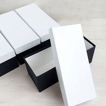 Материалы для творчества ручной работы. Ярмарка Мастеров - ручная работа Коробка прямоугольная крышка-дно, 25х10х10см. Handmade.