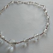 Винтаж handmade. Livemaster - original item Antique necklace made of rock crystal 30s vintage on the neck. Handmade.