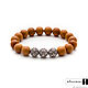 Bracelet Venetian drop of Baltic amber with silver charms, Bead bracelet, Moscow,  Фото №1