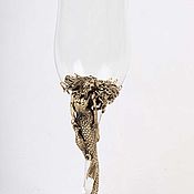 Посуда handmade. Livemaster - original item Glass for sparkling wine 