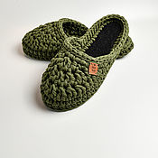 Обувь ручной работы handmade. Livemaster - original item Slippers: Slippers: Slippers knitted. Handmade.