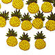 Embroidery applique pineapple stripe decal for scrapbook and clothing. Applications. materials for creative Anna Sintez. Online shopping on My Livemaster.  Фото №2