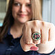 Ring with microvyshivka 'Maki', Rings, Kronstadt,  Фото №1