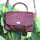 Handbag made of Python SOCHI. Classic Bag. Exotic Workshop Python Fashion. Online shopping on My Livemaster.  Фото №2