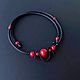  stylish decoration red and black, unusual bright choker. Necklace. Treasures Of Aphrodite. My Livemaster. Фото №5