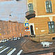 'Cat on Nevsky' pastel painting (St. Petersburg, cats), Pictures, Korsakov,  Фото №1