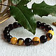Bracelet from Baltic amber, 10 mm, color is cherry. Bead bracelet. Mark Amberstein, sale amber products. My Livemaster. Фото №5
