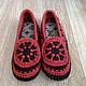 Home Slippers crocheted Redheads, Slippers, Moscow,  Фото №1