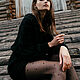 Кардиган свитер джемпер кофта Инесс цвет черный. Кардиганы. Стильный трикотаж от Розы Лицевич. Ярмарка Мастеров.  Фото №5