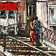 Oil painting lovers in Venice. Venice in an oil painting, Pictures, Moscow,  Фото №1