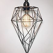 Для дома и интерьера handmade. Livemaster - original item Loft lamp made of steel rods. Handmade.