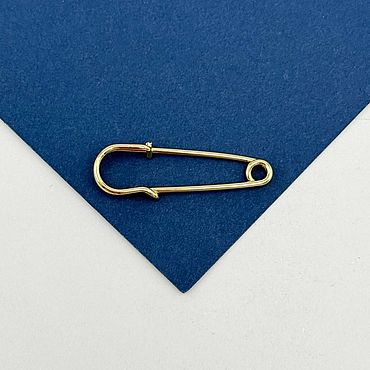 Материалы для творчества ручной работы. Ярмарка Мастеров - ручная работа Брошь булавка для подвесок 35мм, позолота, Л19. Handmade.
