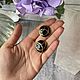 Винтаж: Винтажные серьги Monet черная эмаль. Серьги винтажные. Vintage.trinket. Интернет-магазин Ярмарка Мастеров.  Фото №2