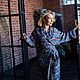 Заказать Шелковый халат кимоно Хамелеон Шамахана. Александра Майская. Ярмарка Мастеров. . Халаты Фото №3