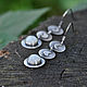 Order Full Moon silver earrings, moonstone. dikoobraz. Livemaster. . Earrings Фото №3