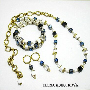 Украшения ручной работы. Ярмарка Мастеров - ручная работа Колье трансформер браслет серьги На рассвете подарок жене женщине. Handmade.