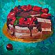 Painting still life Cake for tea oil, palette knife, Pictures, Ekaterinburg,  Фото №1