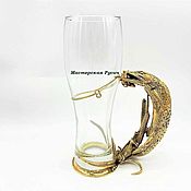 Посуда handmade. Livemaster - original item Beer glass Pike. Handmade.