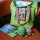 Пляжная сумка легкая салатовая сумка женский шоппер текстильный тоут. Пляжная сумка. Мечты о лете. Интернет-магазин Ярмарка Мастеров.  Фото №2