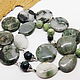 Green Dol beads (jadeite, serpentinite) 50 cm. Beads2. Selberiya shop. My Livemaster. Фото №5