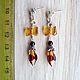 Amber. Earrings 'Gifts are not superfluous' amber silver. Earrings. Frollena II. Natural Baltic amber. My Livemaster. Фото №4