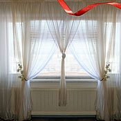 Для дома и интерьера handmade. Livemaster - original item Curtains for the bedroom the DUO. Handmade.