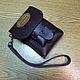 The LUNCH - 4 (koberna knop) Leather handbag on a belt.Manual firmware. Classic Bag. Elena Borkova (divelen). Online shopping on My Livemaster.  Фото №2
