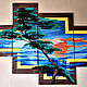 Модульная картина Закат, Картины, Славянск-на-Кубани,  Фото №1