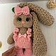 Зайка с длинными ушками. Амигуруми куклы и игрушки. магазин Вязаная Сказка. Ярмарка Мастеров.  Фото №6
