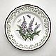 Order Painted porcelain Plates in the kitchen and watch the Flowers. ArtFlera (artflera). Livemaster. . Plates Фото №3