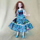 Платье Феи для шарнирных кукол БЖД, BJD MSD doll outfit. Одежда для кукол. L-dollfashion. Интернет-магазин Ярмарка Мастеров.  Фото №2