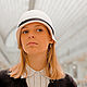 Шляпа Мери белая. Шляпы. EDIS | дизайнерские шляпы Наталии Эдис. Ярмарка Мастеров.  Фото №6